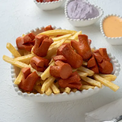 Porción salchipapas